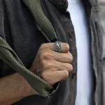 Bague élégante Ciel étoilé, style dandy steampunk pour homme