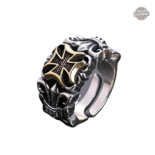 Bague steampunk pour homme au design dandy