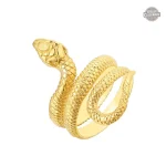 Bague dandy serpent pour homme, style audacieux