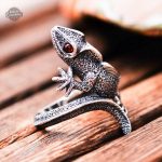 Bijou steampunk masculin, bague argentée originale