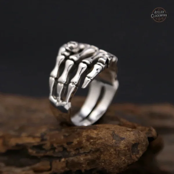Squelette élégant - Bague pour homme audacieux