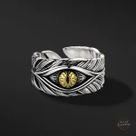 Bague steampunk avec motif d'œil mystérieux