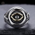 Bijou homme en argent, bague steampunk originale et distinctive