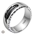 Anneau Plume Érudite pour homme, style steam punk