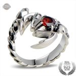 Bague Scorpion en argent pour homme au style steampunk