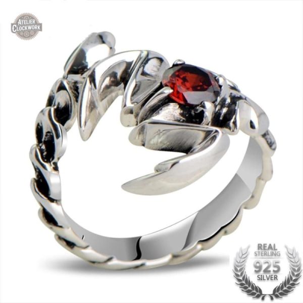 bague-scorpion-argent-steampunk-store-1 Bague Scorpion en argent pour homme au style steampunk