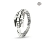 Bague Serre d'Aigle en argent au style steampunk