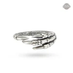 Bague argent steampunk pour homme, design audacieux