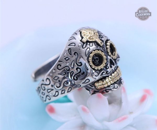 Bague homme style vintage steampunk