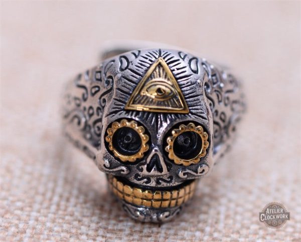 Bague squelettique pour un look dandy masculin