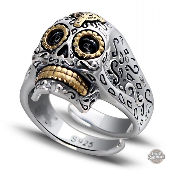 Bague homme au design steampunk original