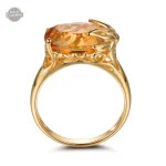 Bague en strass au style steampunk féminin