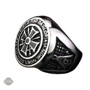 Bague Templier - Élégance Steampunk pour homme