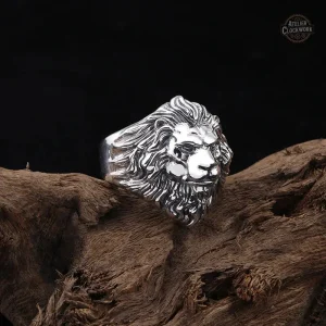 Bague Tête de Lion en Acier inoxydable