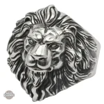 Bague en Acier au design de lion pour homme