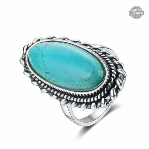 Bague Victorienne Turquoise au charme d'Antan