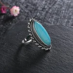 Bague Steampunk Femme avec turquoise élégante