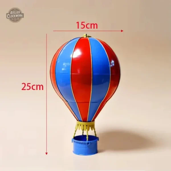 Décoration originale montgolfière en métal