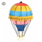 Montgolfière murale vintage rustique