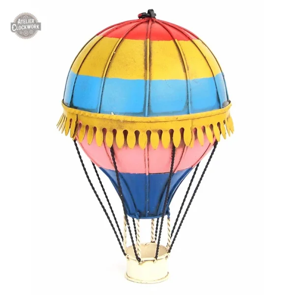Montgolfière murale vintage rustique