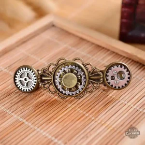 Barette décorative inspirée du style steampunk