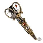Broche Steampunk Ciseaux, accessoire élégant pour le style rétro