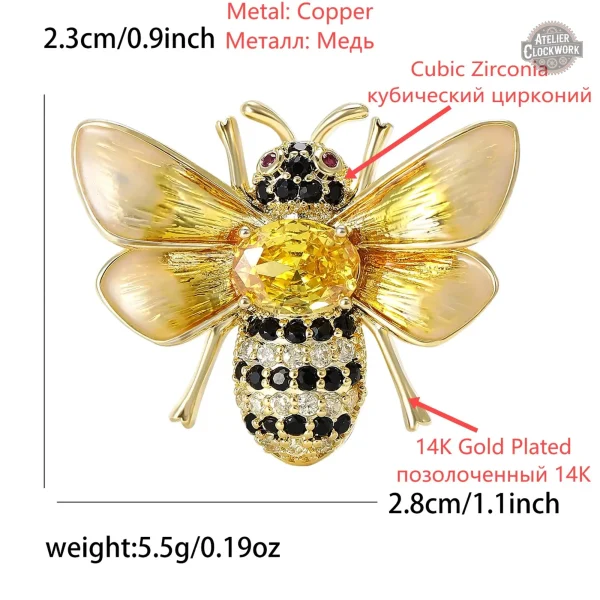 Bijou Broche Insecte Rétro - vue 5