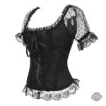 Blouse steampunk élégante avec dentelles raffinées