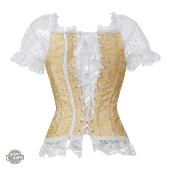 Blouse avec détails en dentelle pour un charme rétro