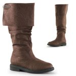 Bottes en cuir PU noir pour un style steampunk audacieux