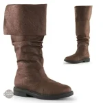 Bottes Steampunk en cuir PU, choix de couleur noir ou marron