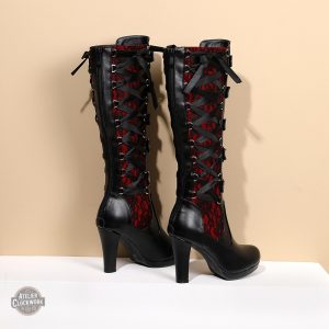 Chaussures gothiques femme avec design steampunk