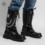Bottes homme au style gothique audacieux