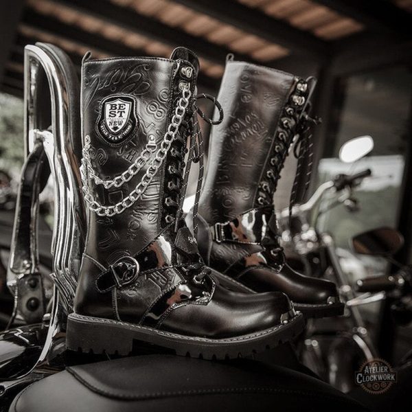 Bottes Dark Rider, l'alliance du gothique et du steampunk