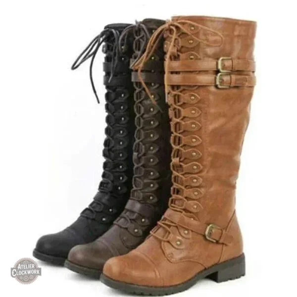 bottes-steampunk-femme-1 Bottes Steampunk Femme - Lady Mechanika