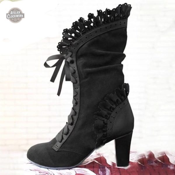 Botte Irène Adler au style rétro futuriste