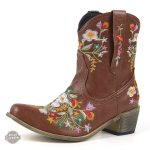 Bottines Vintage Femme Brodées