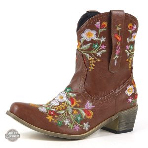 Bottines Vintage Femme Brodées