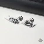 Boucles Ailes d' Argent Steampunk pour un look unique