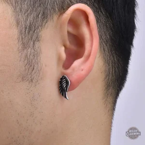Boucles d'oreilles en argent pour femmes steampunk