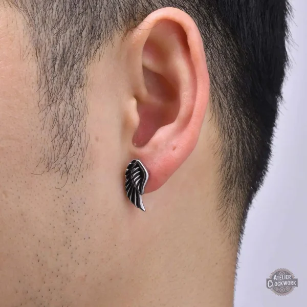 Boucles d'oreilles en argent pour femmes steampunk