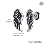 Ailes d' Argent : boucles d'oreilles tendance femme