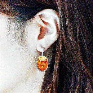 Accessoire Steampunk Femme en Ambre et Argent