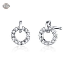 Boucles Steampunk en argent pour femme