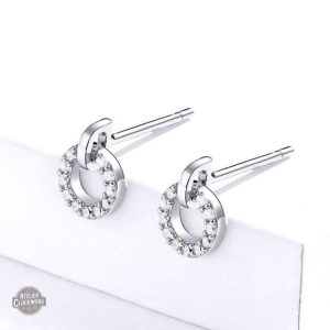 Boucles d'oreilles argentées inspirées du steampunk