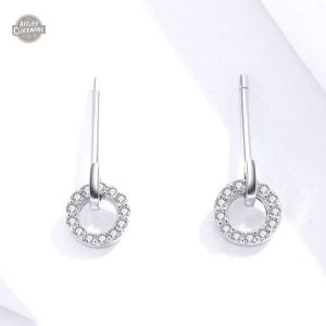 Accessoires steampunk : boucles en argent pour femme