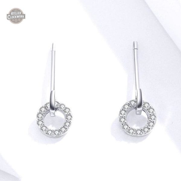 Accessoires steampunk : boucles en argent pour femme