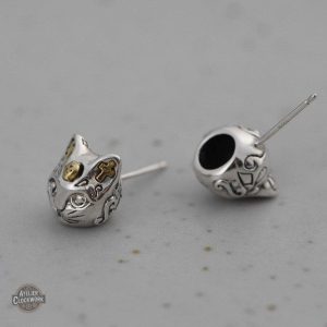 Bijoux en argent pour femmes, style Neko