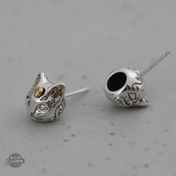 Bijoux en argent pour femmes, style Neko