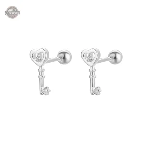 Boucles Clefs d' Argent Steampunk pour un look unique